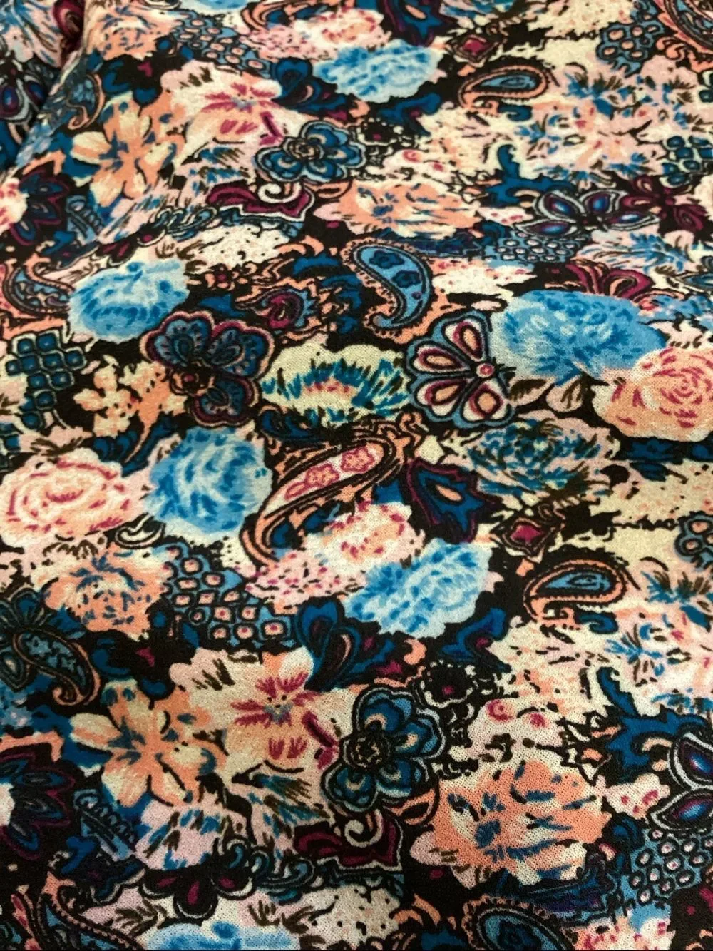 J. Crew Paisley Floral Ruffle Hem Dress sz 10 H3175